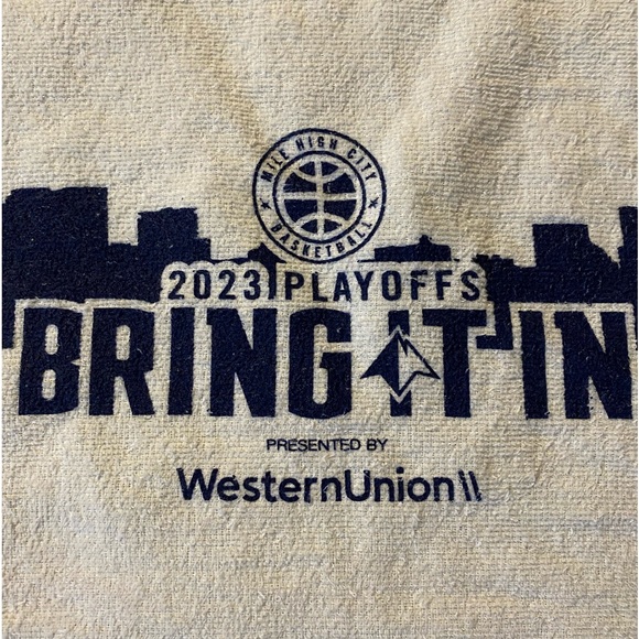 NWOT, 2023 Denver Nuggets Playoffs Rally Towel - Picture 2 of 2